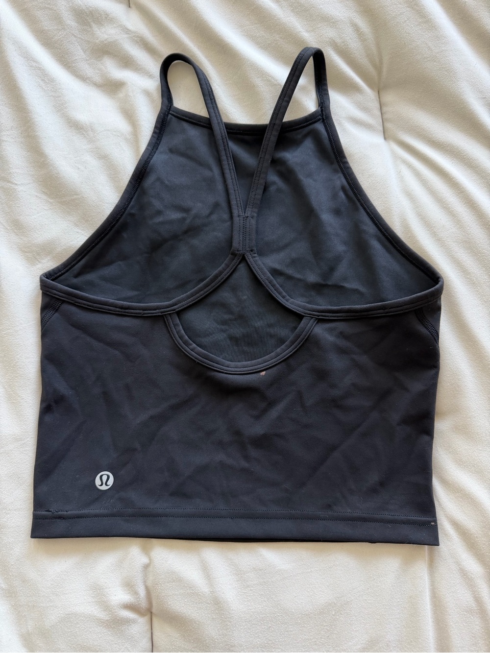 Lululemon Black Racerback Croptop